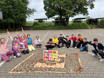 Kinder der Büchertalschule freuen sich auf den „Africa Day“
